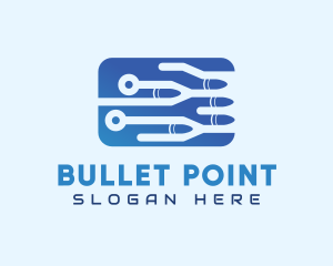 Firearm - Network System Security logo design