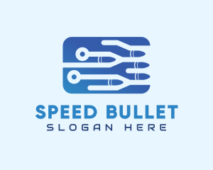 Bullet - Network System Security logo design