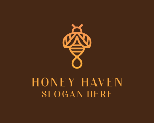 Honey Bee Insect logo design