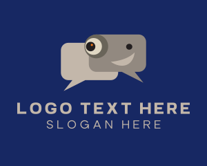 Eye - Message Chat Bot logo design