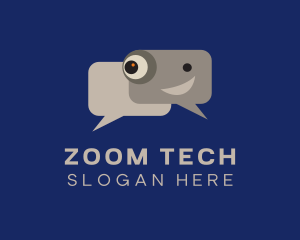 Zoom - Message Chat Bot logo design