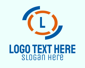 Curved - Digital Service Lettermark logo design