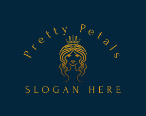 Royal Princess Hair Stylist logo design