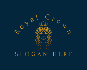 Royal Princess Hair Stylist logo design