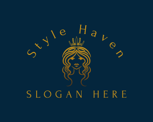 Regal - Royal Princess Hair Stylist logo design