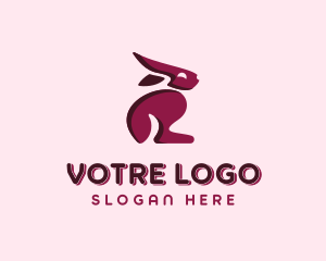 Hamster - Bunny Rabbit Hare logo design