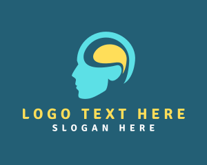 Brain - Mental Health Psychology logo design
