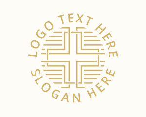 Christianity - Biblical Cross Worship logo design