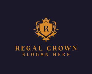 Royalty Crown Shield logo design