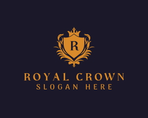 Royalty Crown Shield logo design