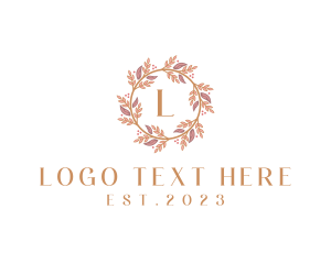 Botanist - Wedding Flower Wreath Florist logo design