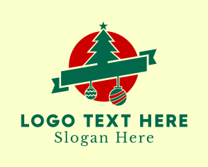 Christmas Tree Banner Logo