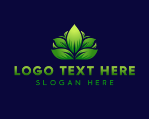 Farming - Leaf Grass Garden logo design