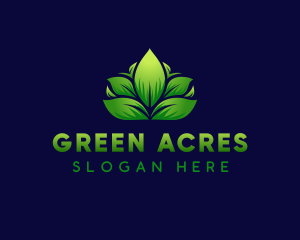 Leaf Grass Garden logo design