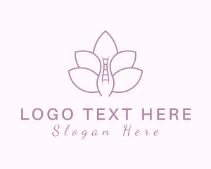 Flower - Spine Lotus Chiropractor logo design