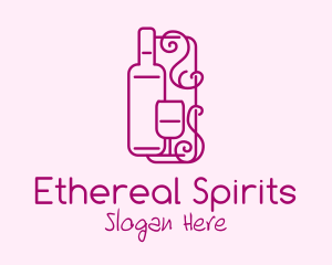 Spirits - Ornamental Wine Bar logo design