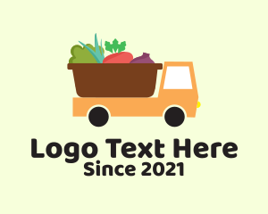 Organic Produce - Fresh Harvest Delivery logo design