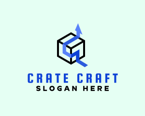 Crate - Cube Arrow Logistics logo design