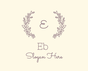 Wedding Planner - Floral Wedding Wreath logo design