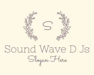 Wedding - Floral Wedding Wreath logo design