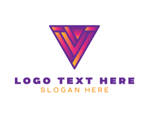 Letter V - Professional Digital Media logo design