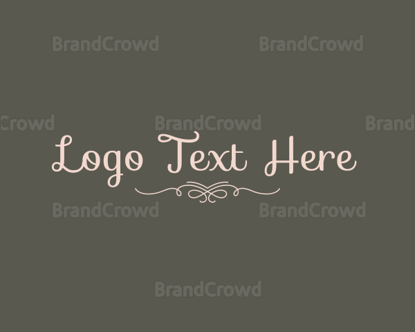 Elegant Calligraphy Ornament Logo