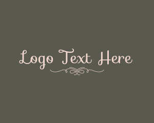 Funeral - Elegant Calligraphy Ornament logo design