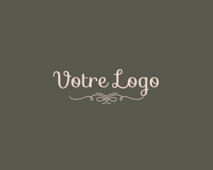 Elegant Calligraphy Ornament Logo
