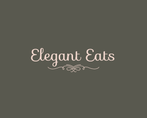 Elegant Calligraphy Ornament logo design