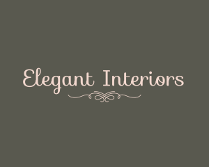 Elegant Calligraphy Ornament logo design