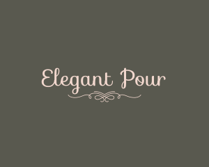 Elegant Calligraphy Ornament logo design