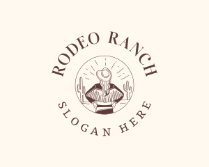 Western Cowgirl Rodeo logo design