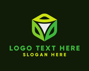 Decorative - Flower Tech Cube logo design