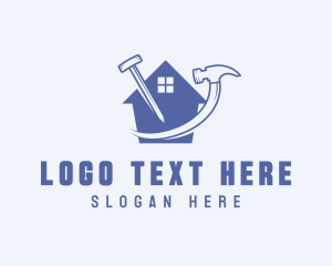 Level Tool - Hammer Home Builder logo design