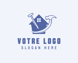 Construction - Hammer Home Builder logo design
