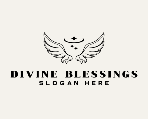 Divine Angel Wings logo design