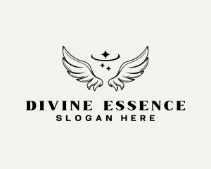 Divine Angel Wings logo design