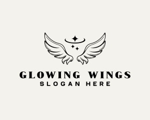 Divine Angel Wings logo design