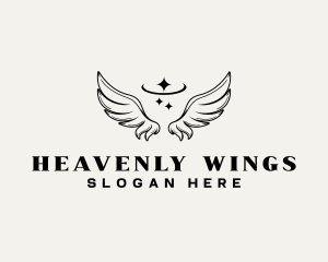 Divine Angel Wings logo design