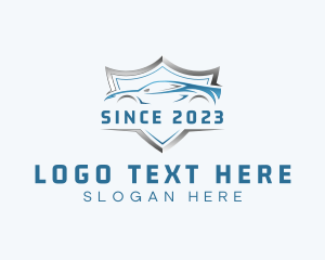 Supercar - Luxury Sportscar Shield logo design