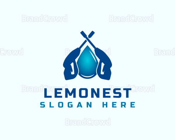 Pressure Wash Droplet Logo