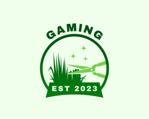 Gardening - Green Garden Shears logo design