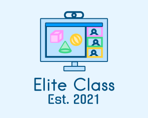 Online Class Meeting logo design