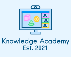 Teaching - Online Class Meeting logo design