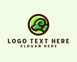 Bighorn - Ram Sheep Livestock logo design