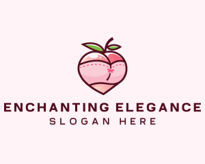 Alluring - Sexy Peach Lingerie logo design