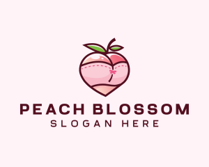 Peach - Sexy Peach Lingerie logo design