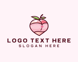 Alluring - Sexy Peach Lingerie logo design