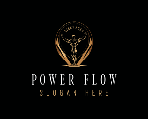 Masculine Fitness Power logo design