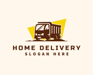 Logistics Truck Transportation logo design